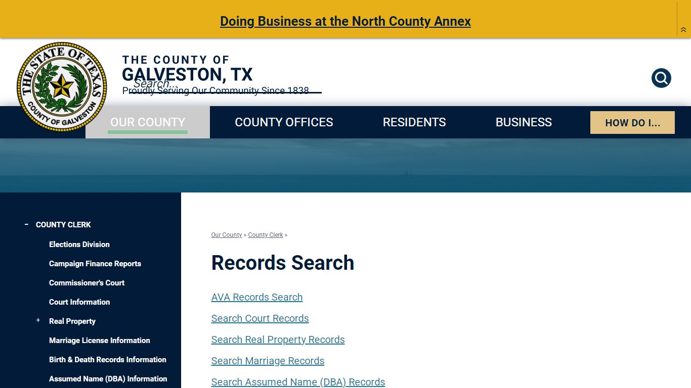 Records Search | Galveston County, TX